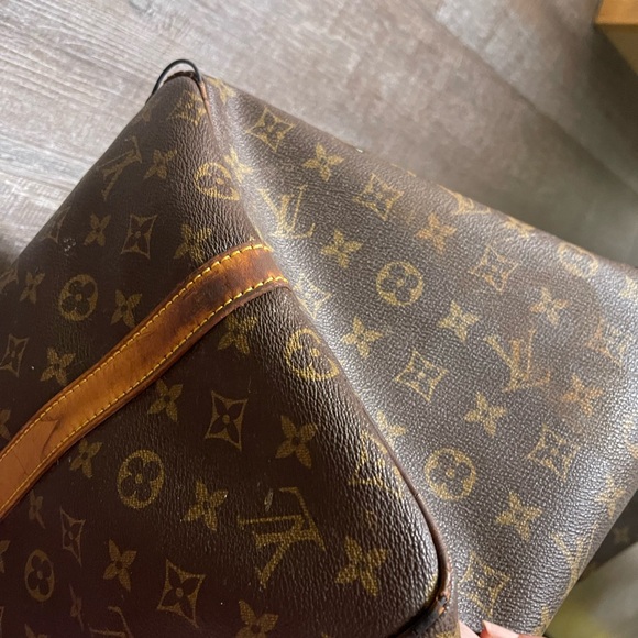 Louis Vuitton Keep-all 55 Monogram Brown Travel Bag VINTAGE 2002 - Picture 6 of 13